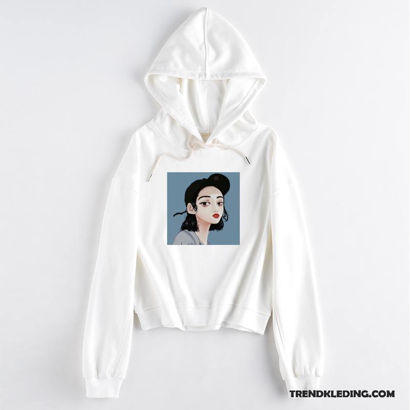 Hoodie Dames Nieuw Voorjaar Losse 2018 Student Jasje Zwart