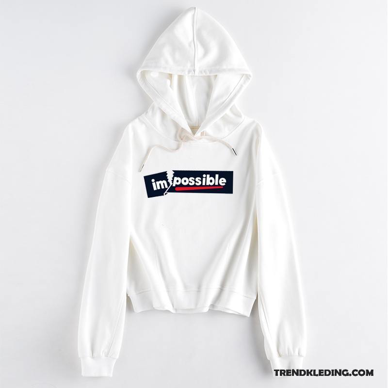 Hoodie Dames Nieuw Voorjaar Losse 2018 Student Jasje Zwart