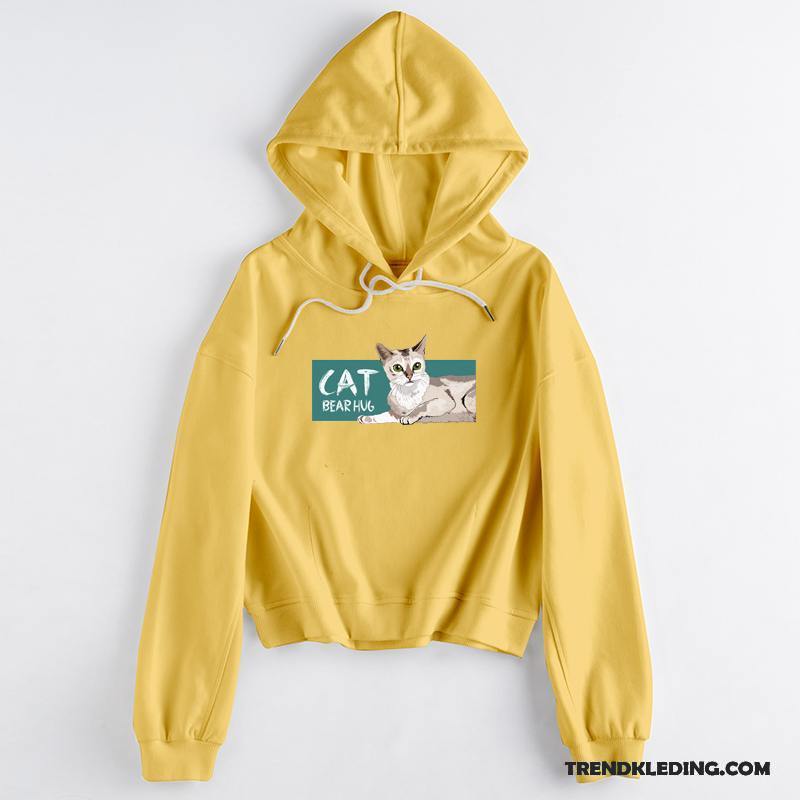 Hoodie Dames Nieuw Voorjaar Losse 2018 Student Jasje Zwart