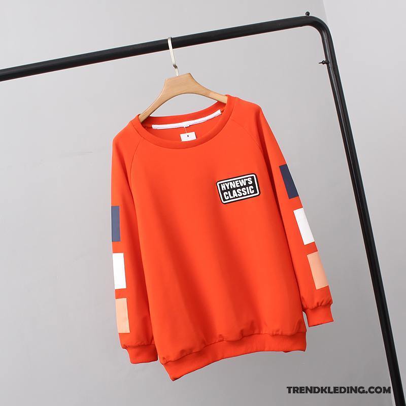 Hoodie Dames Ronde Hals Voorjaar Grote Maten Pullover Vet Losse Rood