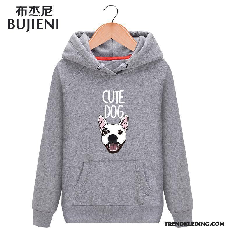 Hoodie Dames Student Super Losse Voorjaar Jas 2018 Wit