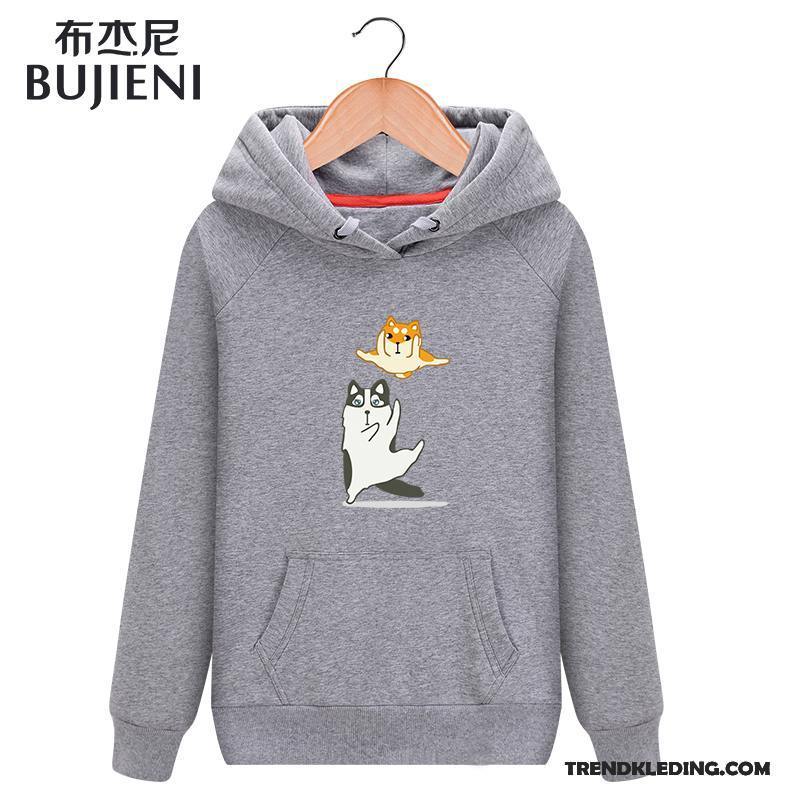 Hoodie Dames Student Super Losse Voorjaar Jas 2018 Wit