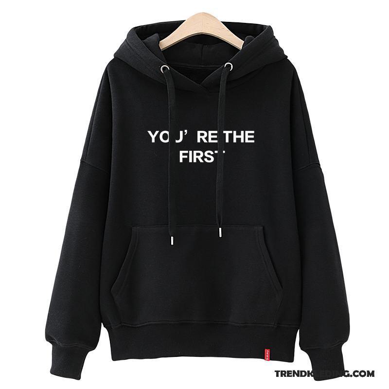 Hoodie Dames Trend Student Voorjaar Nieuw 2018 Losse Rood Zwart