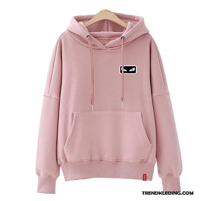 Hoodie Dames Trend Student Voorjaar Nieuw 2018 Losse Rood Zwart