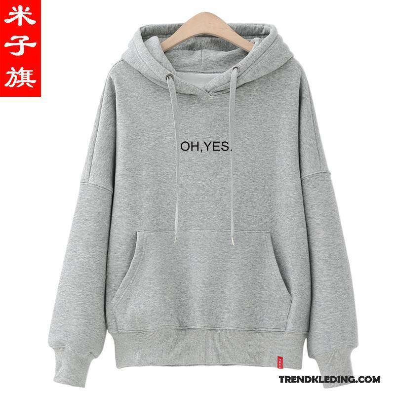 Hoodie Dames Trend Student Voorjaar Nieuw 2018 Losse Rood Zwart