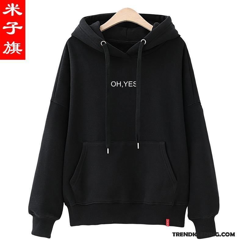 Hoodie Dames Trend Student Voorjaar Nieuw 2018 Losse Rood Zwart