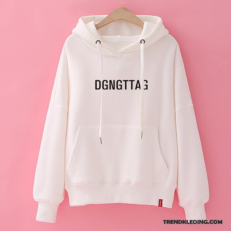 Hoodie Dames Trend Student Voorjaar Nieuw 2018 Losse Rood Zwart