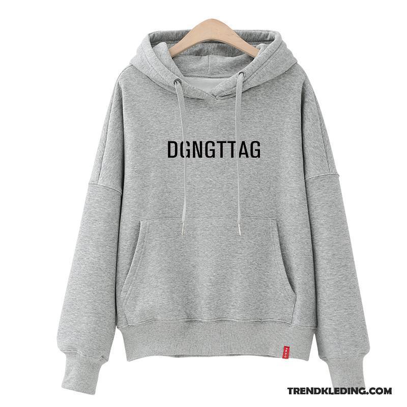 Hoodie Dames Trend Student Voorjaar Nieuw 2018 Losse Rood Zwart