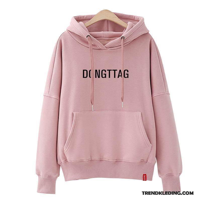 Hoodie Dames Trend Student Voorjaar Nieuw 2018 Losse Rood Zwart