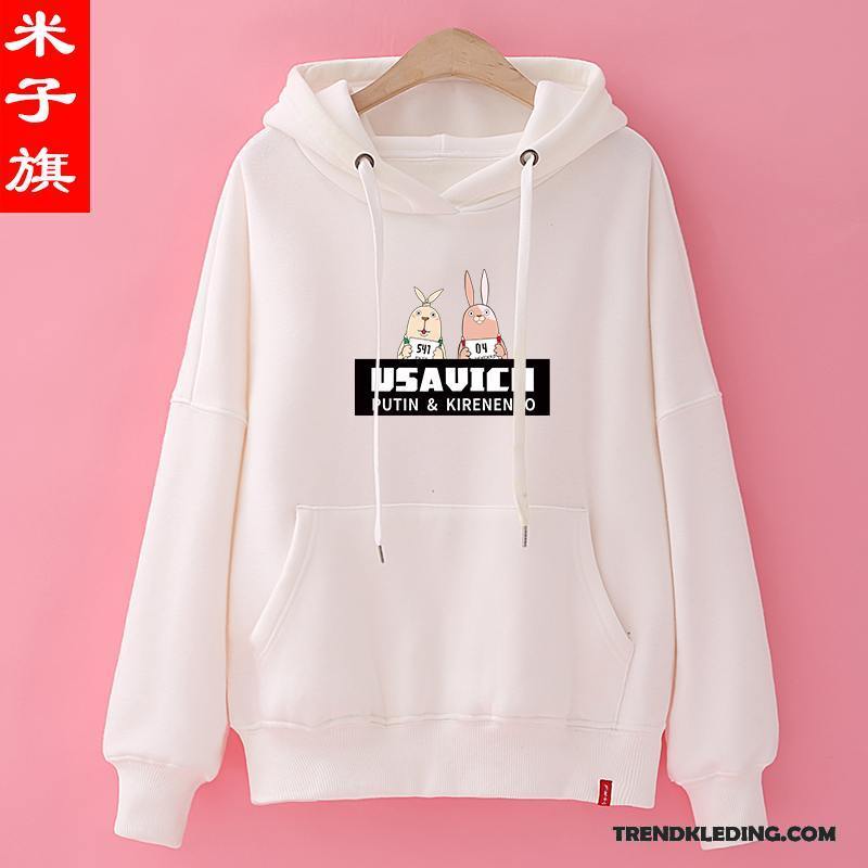 Hoodie Dames Trend Student Voorjaar Nieuw 2018 Losse Rood Zwart