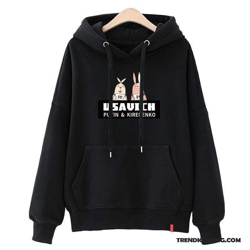 Hoodie Dames Trend Student Voorjaar Nieuw 2018 Losse Rood Zwart