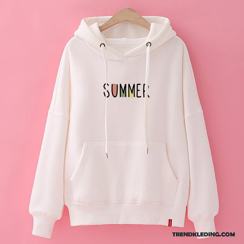 Hoodie Dames Trend Student Voorjaar Nieuw 2018 Losse Rood Zwart