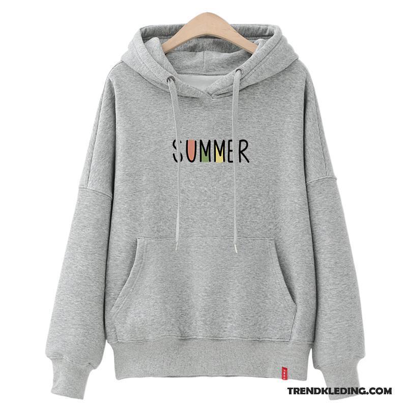 Hoodie Dames Trend Student Voorjaar Nieuw 2018 Losse Rood Zwart