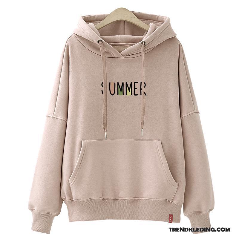 Hoodie Dames Trend Student Voorjaar Nieuw 2018 Losse Rood Zwart