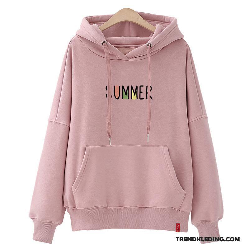 Hoodie Dames Trend Student Voorjaar Nieuw 2018 Losse Rood Zwart