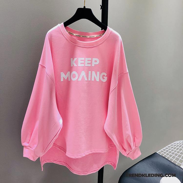 Hoodie Dames Voorjaar Vleermuizen Trend 2018 Losse Pullover Groen