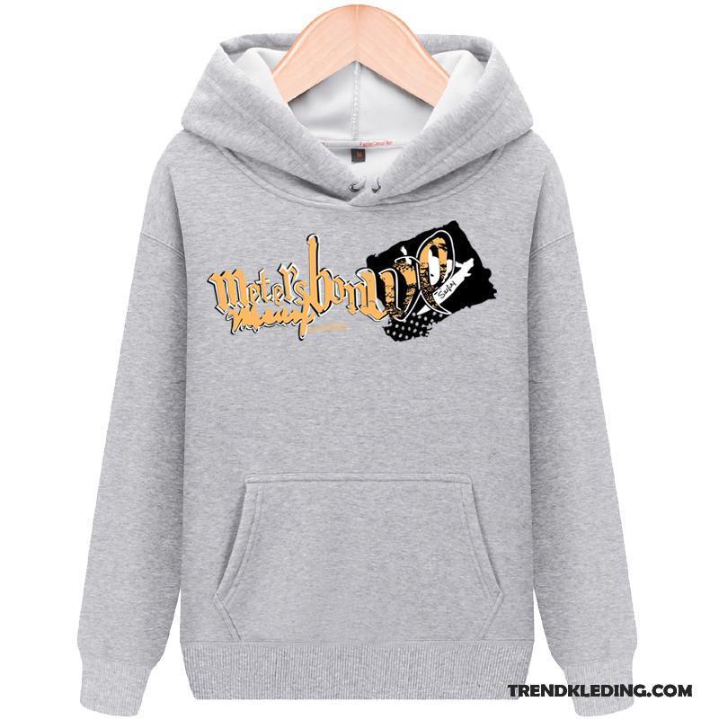 Hoodie Heren Jas Casual 2018 Voorjaar Nieuw Dunne Grijs