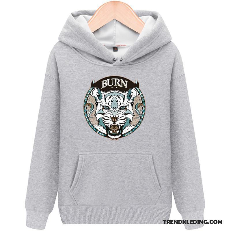 Hoodie Heren Jas Casual 2018 Voorjaar Nieuw Dunne Grijs