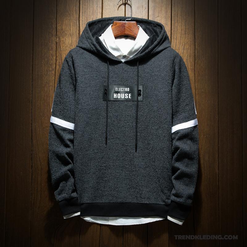Hoodie Heren Nieuw Groot Student Jas Jeugd Voorjaar Wit