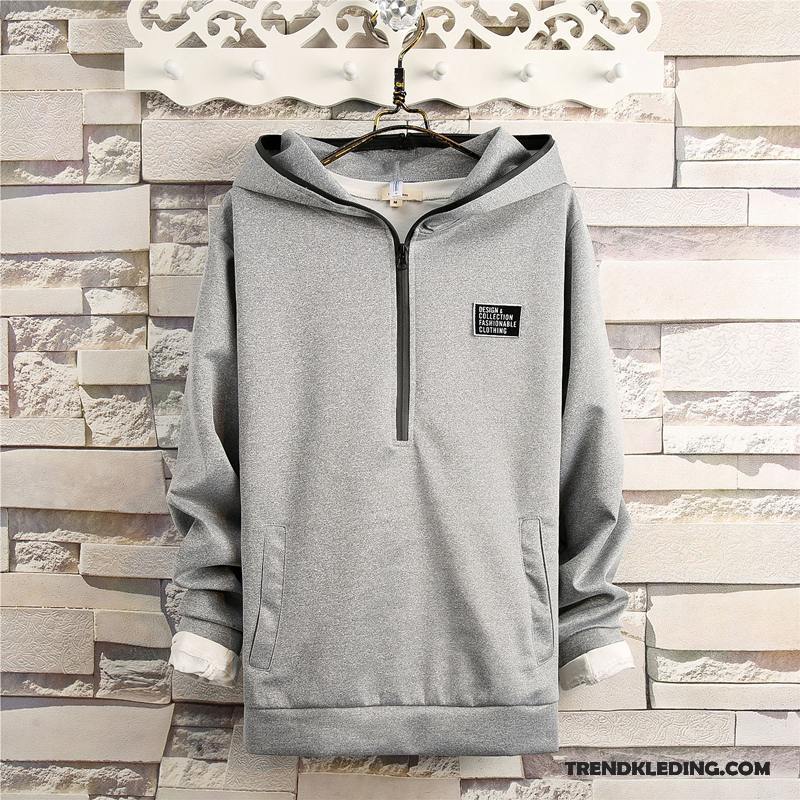 Hoodie Heren Sport Jas Herfst Jasje Trend Voorjaar Blauw