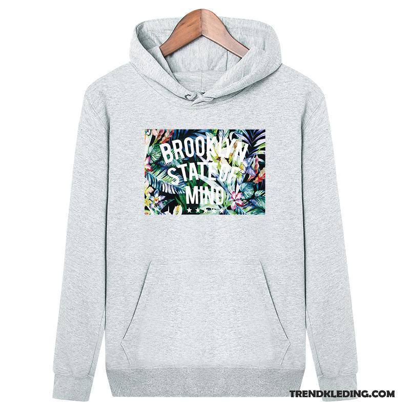 Hoodie Heren Student Trend Jasje Voorjaar Losse Jeugd Zwart