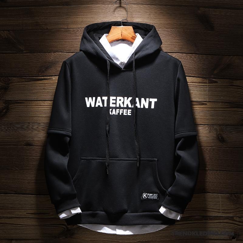 Hoodie Heren Trend Student Trendy Merk Sport Jas Voorjaar Geel Bruine