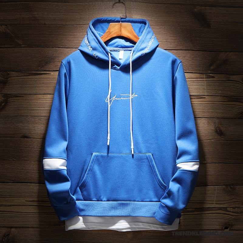 Hoodie Heren Trend Student Trendy Merk Sport Jas Voorjaar Geel Bruine