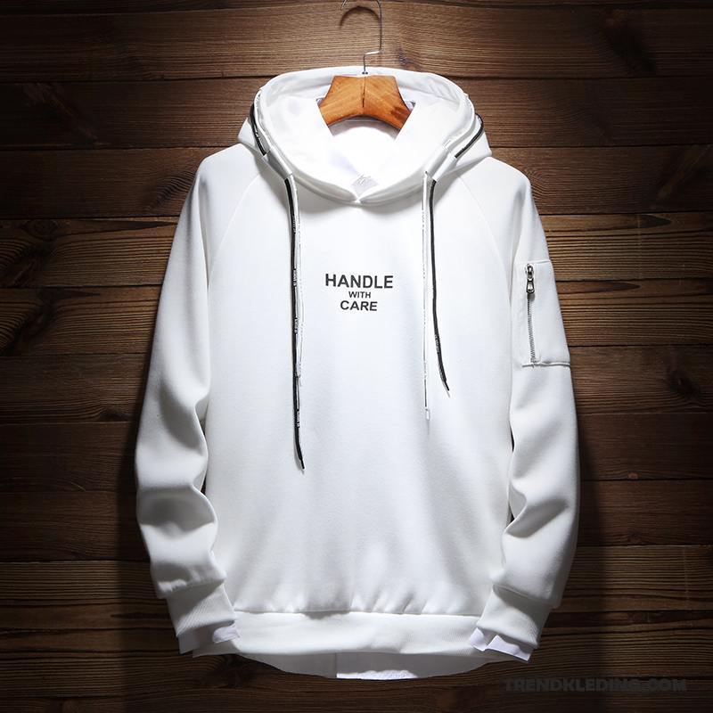 Hoodie Heren Trend Student Trendy Merk Sport Jas Voorjaar Geel Bruine