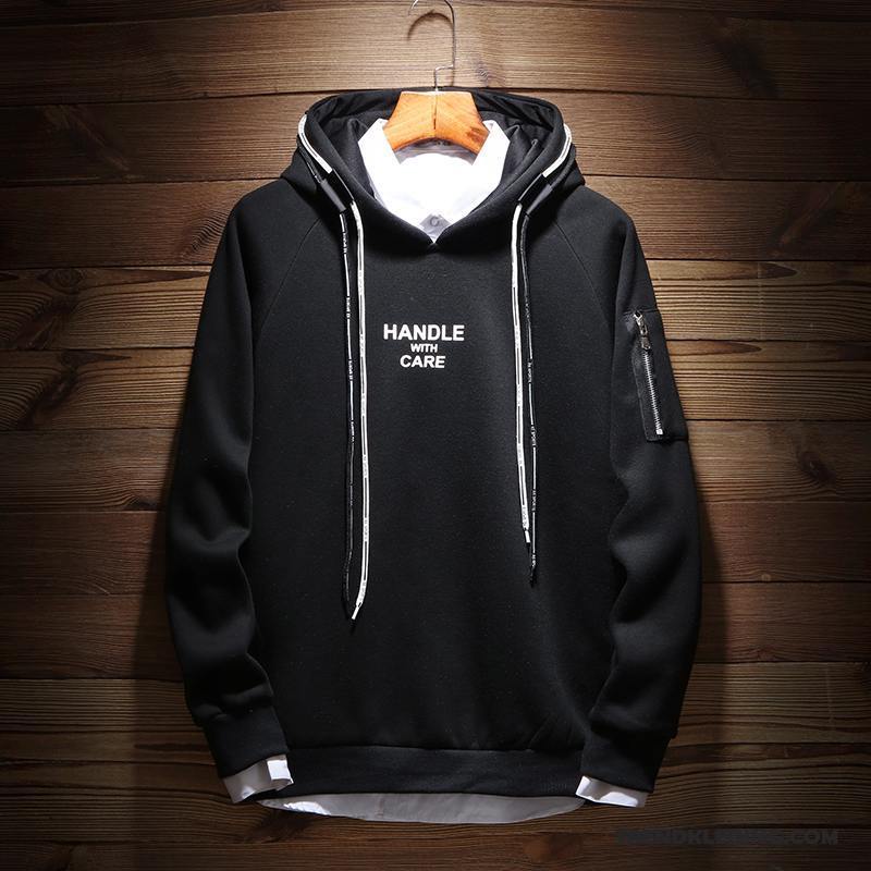 Hoodie Heren Trend Student Trendy Merk Sport Jas Voorjaar Geel Bruine