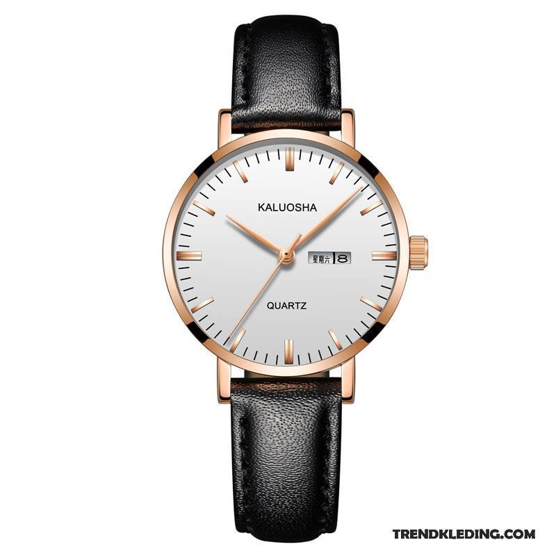 Horloge Dames 2018 Casual Trend Nieuw Waterdicht Student Bruine