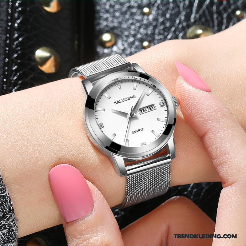 Horloge Dames 2018 Persoonlijkheid Casual Nieuw Meisje Elegante Wit Zwart