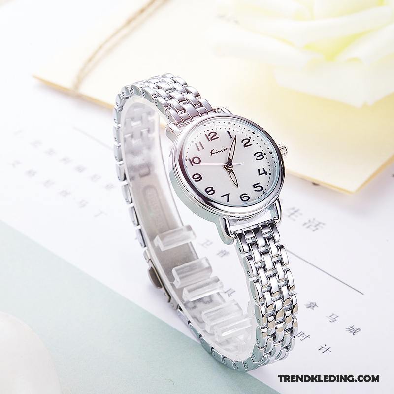 Horloge Dames Casual Quartz Horloge Trend Eenvoudig Meisje Student Roze