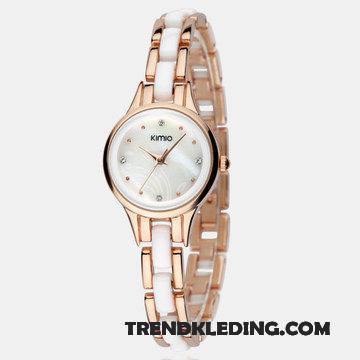 Horloge Dames Eenvoudig Quartz Horloge Meisje Mini Armbanden Trend Roze