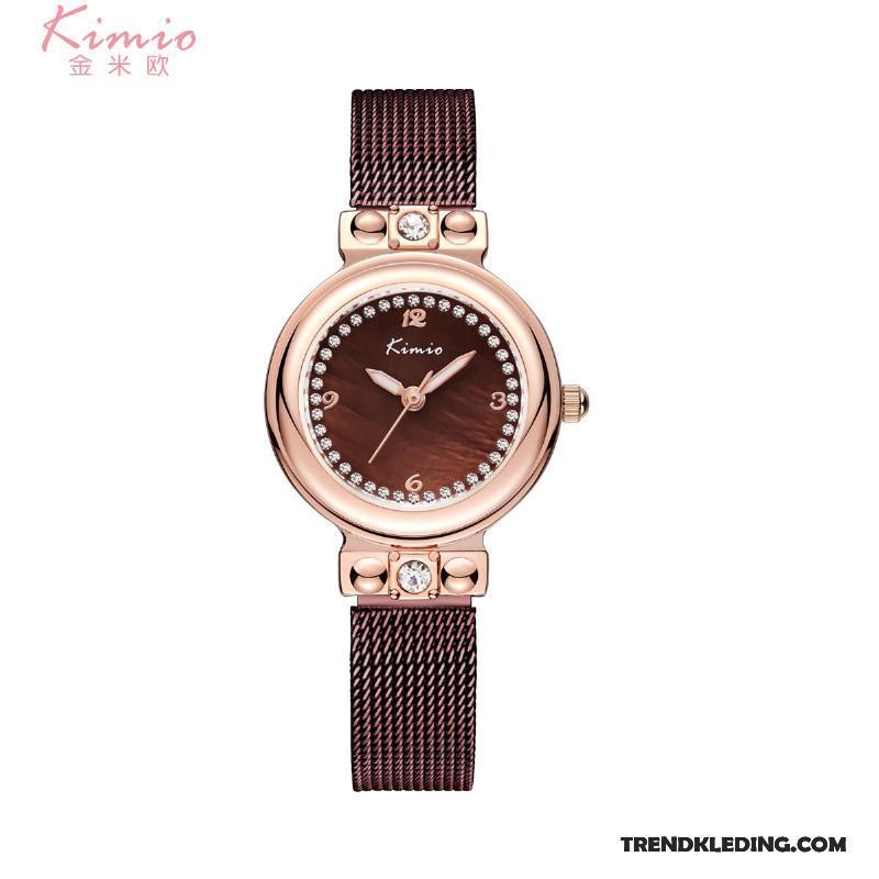 Horloge Dames Ketting 2018 Waterdicht Nieuw Mesh Trend Gouden