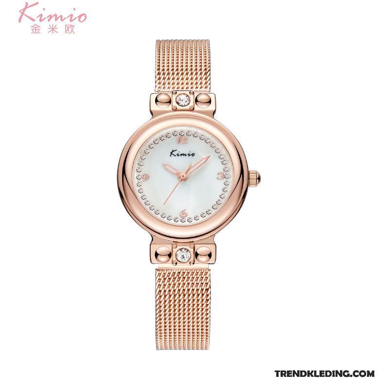 Horloge Dames Ketting 2018 Waterdicht Nieuw Mesh Trend Gouden