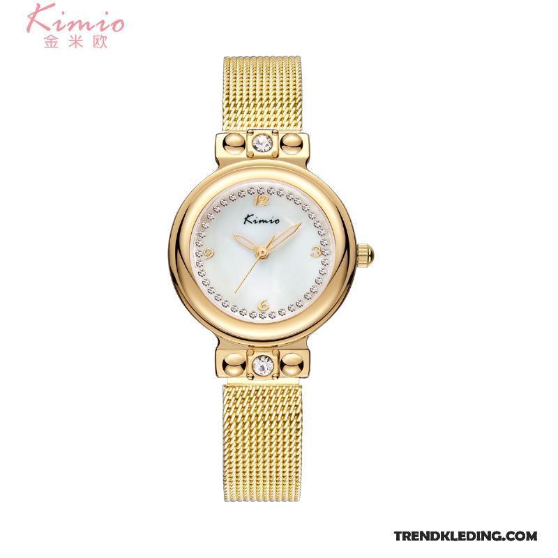 Horloge Dames Ketting 2018 Waterdicht Nieuw Mesh Trend Gouden