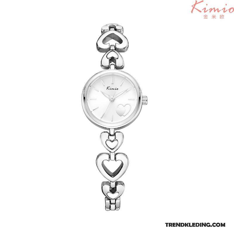 Horloge Dames Kunst Trend Waterdicht Eenvoudig Mini Genereus Gouden
