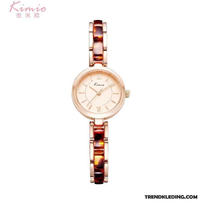 Horloge Dames Meisje De Middelbare School Schattig Verjaardagscadeau Kleur Trend Roze