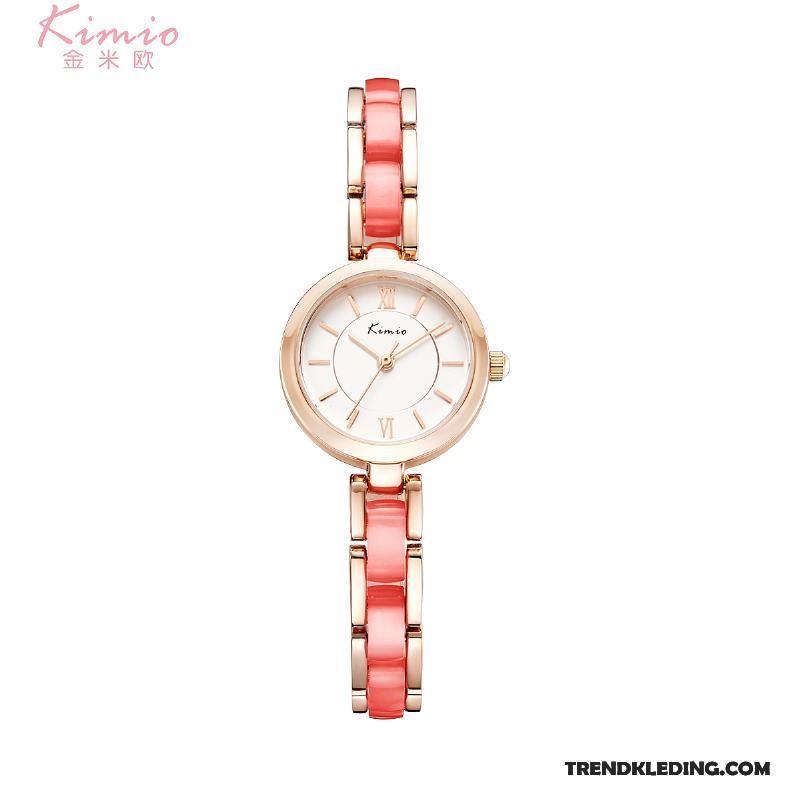 Horloge Dames Meisje De Middelbare School Schattig Verjaardagscadeau Kleur Trend Roze