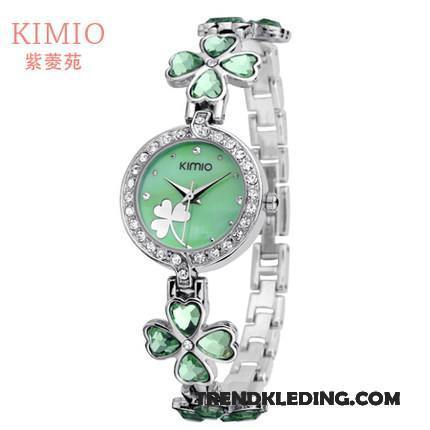 Horloge Dames Meisje Student Mini Trend Gemiddelde Kunst Blauw