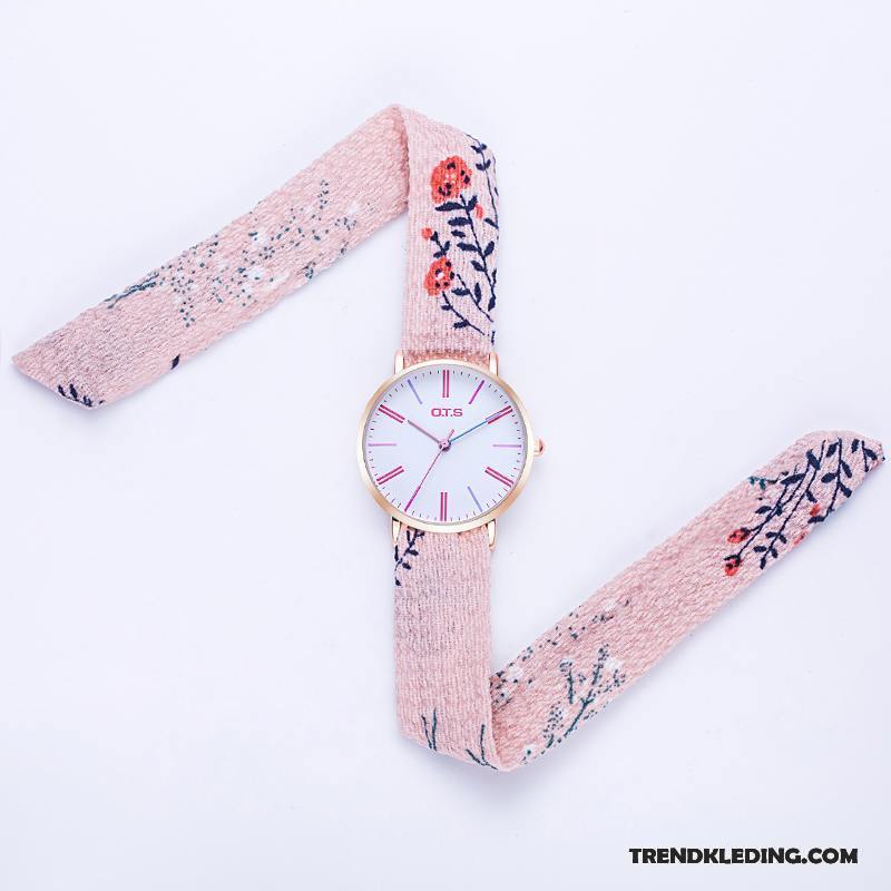 Horloge Dames Schattig Eenvoudig Mini Kind Gemiddelde Meisje Wit