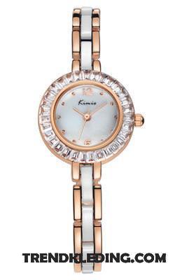 Horloge Dames Strass Armbanden Mode Trend Blauw Zwart