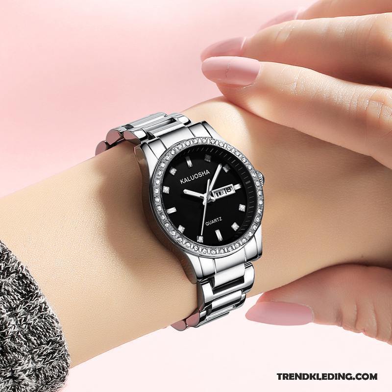 Horloge Dames Student Quartz Horloge Mode Eenvoudig Nieuw Echte Gouden