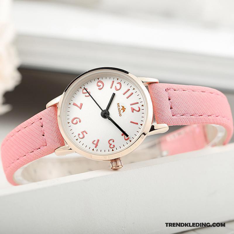 Horloge Dames Verjaardagscadeau Schattig Meisje Trend Kind Student Blauw