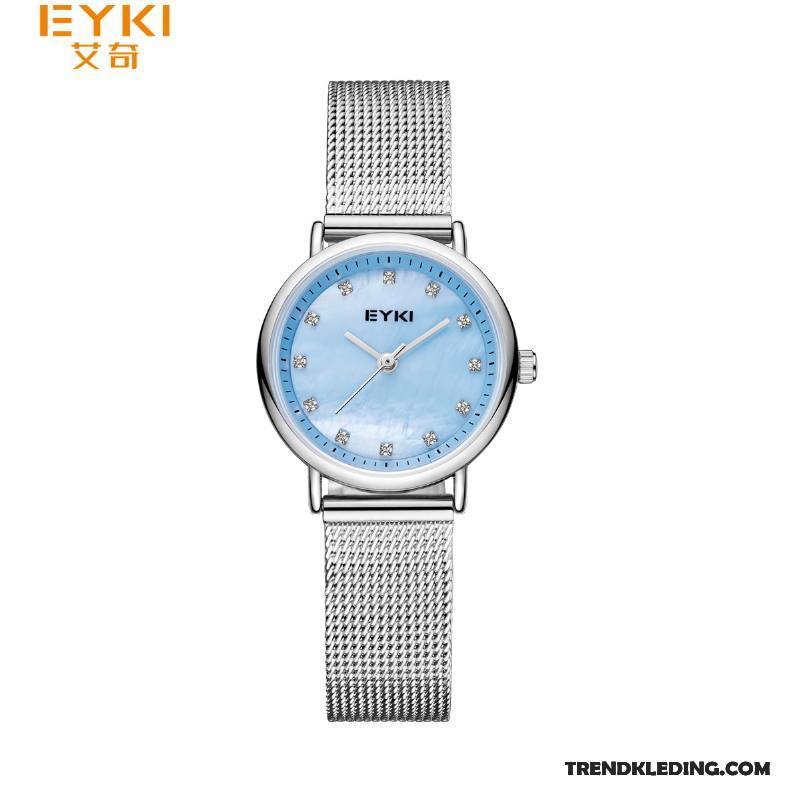 Horloge Dames Vers Mini Mode Waterdicht Nieuw Eenvoudig Blauw Beige