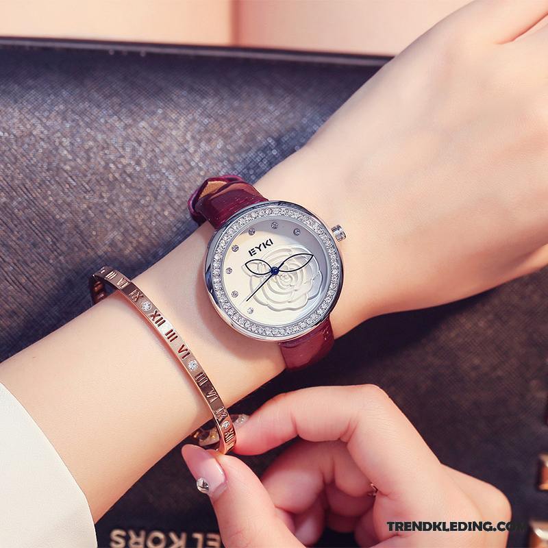 Horloge Dames Waterdicht Geschenk Meisje 2018 Nieuw Armbanden Blauw Wit