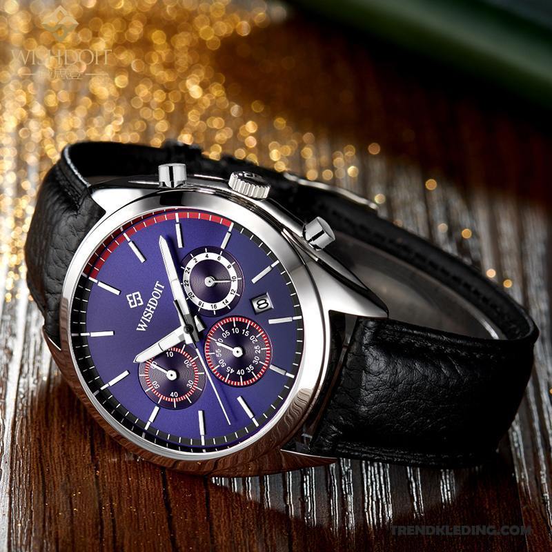 Horloge Heren Casual Waterdicht Echte Mode Trend Quartz Horloge