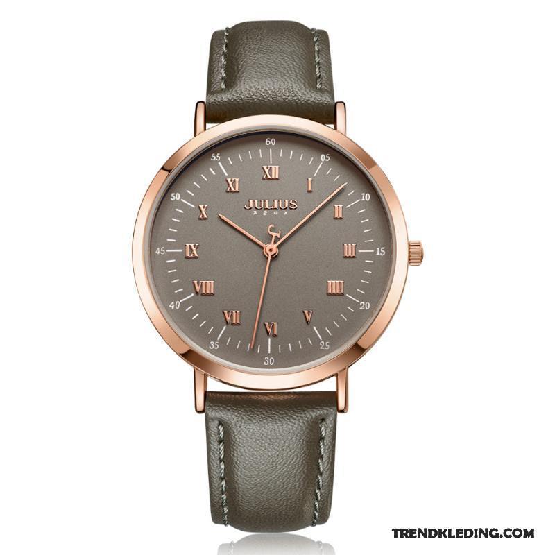 Horloge Heren Mode Groot Trend Dames Riem Waterdicht Zwart