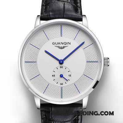 Horloge Heren Riem Lichtende Nachtwolken Echte Waterdicht Business Mode Zwart
