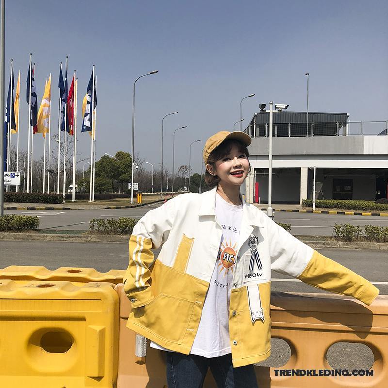 Jassen Dames 2018 Student Cargo Jack Denim Nieuw Gemengde Kleuren